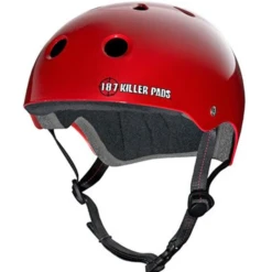 187 Killer Pads - Skate Helmet Red Gloss - SMALL