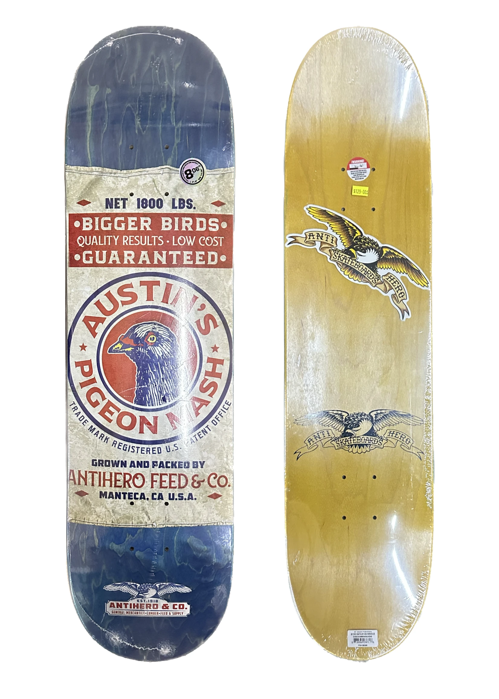 Anti Hero - Pro Austin Kanfoush - Pigeon Mash Deck 8.06" 1 Anti Hero - Pro Austin Kanfoush - Pigeon Mash Deck 8.06"