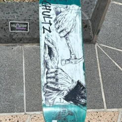 SANTA CRUZ shop 18 $LAVE - Helping Hand 10yr BlueyGreen Base Veneer - 8.375"