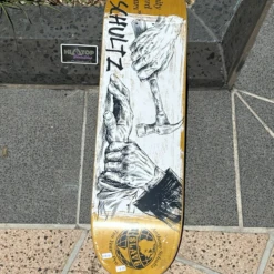 SANTA CRUZ shop 20 $LAVE - Helping Hand 10yr Yellow Base Veneer - 8.375"