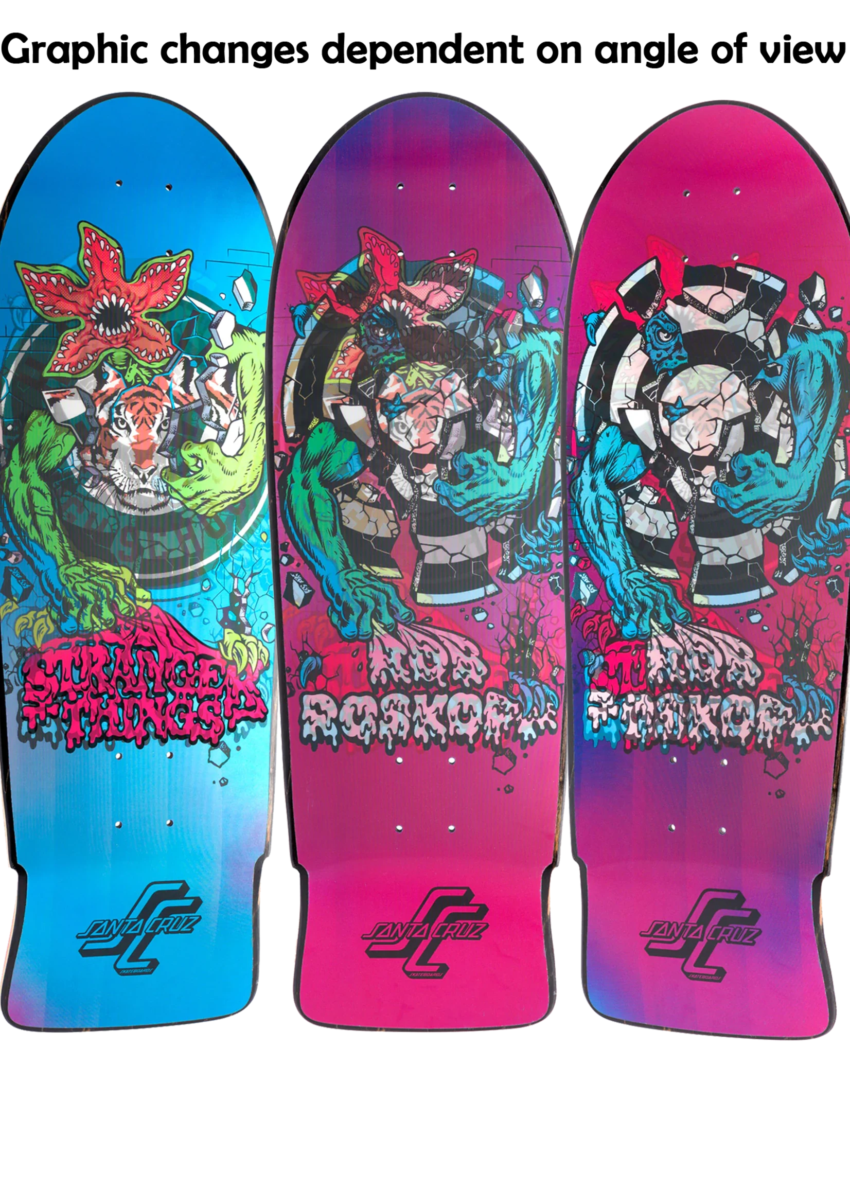 SANTA CRUZ - Stranger Things ROSKOPP Demogorgon 10.25" 2 SANTA CRUZ - Stranger Things ROSKOPP Demogorgon 10.25" - Image 2