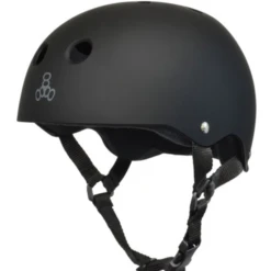 Triple 8 - Skate Helmet SS All Black Rubber