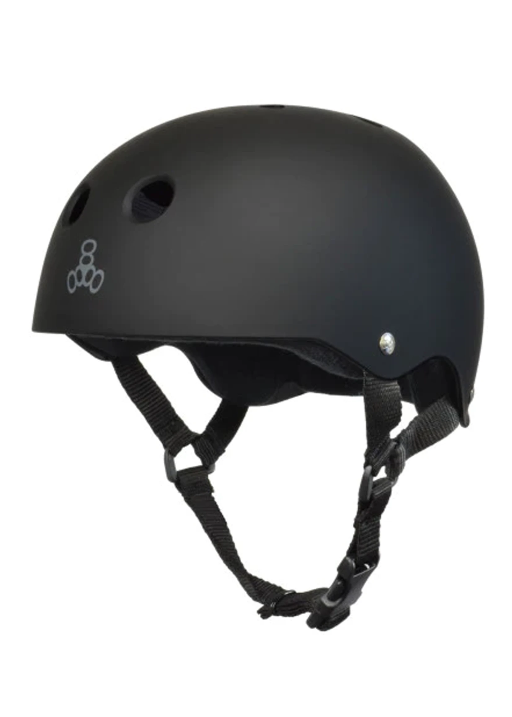 Triple 8 - Skate Helmet SS All Black Rubber 1 Triple 8 - Skate Helmet SS All Black Rubber