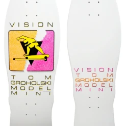 VISION - Groholski Hurricane Mini - REISSUE SKATEBOARD DECK WHITE 9.5"