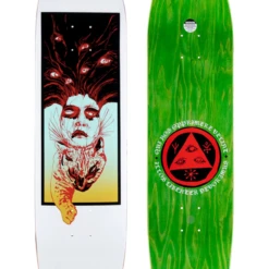 Welcome Skateboards - STOKER ON VIMANA - WHITE 8.25" Green Top Veneer