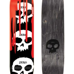 ZERO - 3 Skull Blood - Black Deck - 7.75"