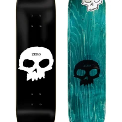 ZERO - Single Skull - Black Deck - 7.5"